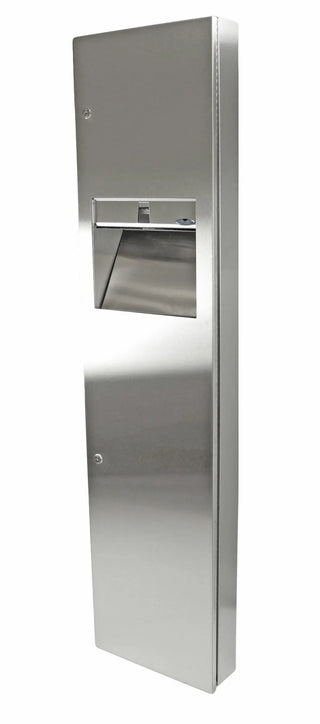 400-A: Frost 400 Series recessed stainless steel combination dispenser/disposal.

400-B: Frost 400 Series semi recessed stainless steel combination dispenser/disposal.

400-C: Frost 400 Series surface mounted stainless steel combination dispenser/disposal.
