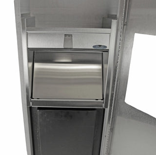 400-A: Frost 400 Series recessed stainless steel combination dispenser/disposal.

400-B: Frost 400 Series semi recessed stainless steel combination dispenser/disposal.

400-C: Frost 400 Series surface mounted stainless steel combination dispenser/disposal.