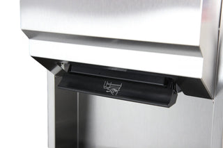 Frost 422-50A recessed stainless steel control roll paper towel dispenser with waste receptacle.
Frost 422-50C surface mounted stainless steel control roll paper towel dispenser with waste receptacle.