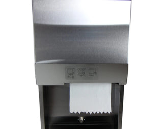 Frost 422-60A recessed mechanical hands-free stainless steel paper towel dispenser with waste receptacle.
Frost 422-60C surface mounted mechanical hands-free stainless steel paper towel dispenser with waste receptacle.