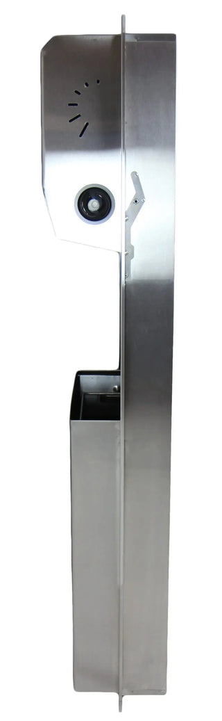 Frost 422-60A recessed mechanical hands-free stainless steel paper towel dispenser with waste receptacle.
Frost 422-60C surface mounted mechanical hands-free stainless steel paper towel dispenser with waste receptacle.