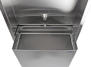Frost 422-A recessed stainless steel combination paper towel dispenser and waste receptacle.
Frost 422-C surface mounted stainless steel combination paper towel dispenser and waste receptacle.