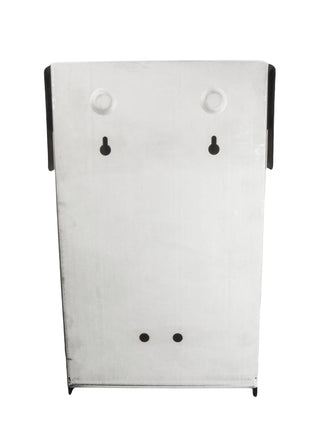 Frost 622 surface mounted feminine product disposal in brushed stainless steel.
Frost 622 stainless steel feminine hygiene disposal bin.
Commercial wall mounted feminine product disposal by Frost.
Brushed stainless steel sanitary disposal unit for commercial washrooms.
Frost 622 wall mounted feminine product disposal container.