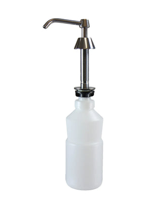 Frost 712 counter mounted liquid soap dispenser with 1 litre reservoir.
Frost 712 bulk-fill countertop soap dispenser for commercial washrooms.
Manual counter mounted liquid soap dispenser by Frost.
Frost 712 stainless steel and chrome countertop soap dispenser.
Commercial bulk-fill liquid soap dispenser for restroom countertops.