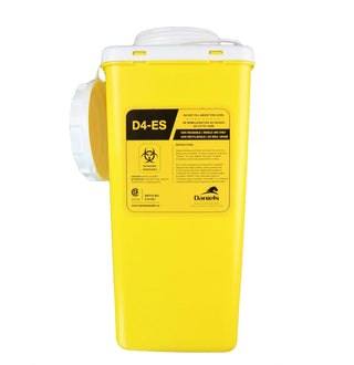 Frost 878-500 replacement disposable sharps containers, case of four, compatible with the Frost 878 biomedical sharps disposal.