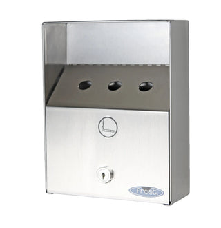 Frost 908 stainless steel heavy duty outdoor ash bin.
Frost 908 wall mounted outdoor cigarette ash bin.
Commercial stainless steel outdoor cigarette disposal bin by Frost.
Frost 908 locking outdoor ash receptacle with galvanized liner.
Heavy-duty outdoor wall mounted ash bin for commercial smoking areas.