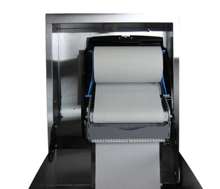 Frost 422-60A recessed mechanical hands-free stainless steel paper towel dispenser with waste receptacle.
Frost 422-60C surface mounted mechanical hands-free stainless steel paper towel dispenser with waste receptacle.