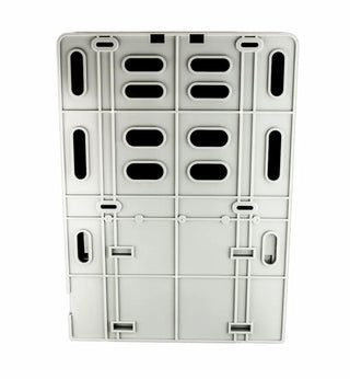 Wall-mounted Frost automatic hands-free paper towel dispenser with transparent vandal-resistant polycarbonate cover and infrared sensor.