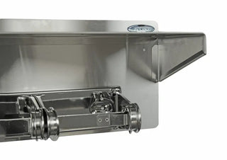 Wall-mounted Frost double roll toilet tissue dispenser with integrated stainless steel storage shelf and dual polished chrome roll holders.