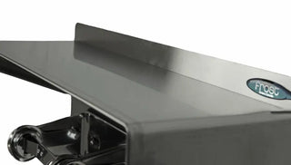 Wall-mounted Frost double roll toilet tissue dispenser with integrated stainless steel storage shelf and dual polished chrome roll holders.