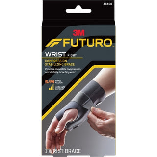 Futuro™ 971913_CS Wrist Brace Compression Stabilizing Low Profile packaging with 3M logo on a white background