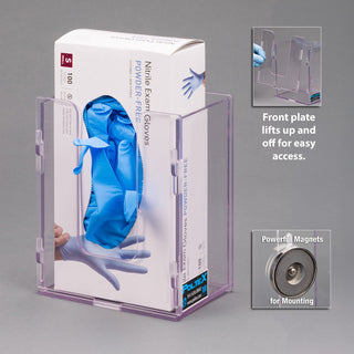 Poltex 1GBSHORT-W Short Glove Box Holder (Wall Mount)