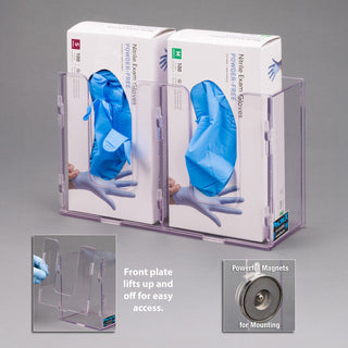 Poltex 1GBSHORT-W Short Glove Box Holder (Wall Mount)
