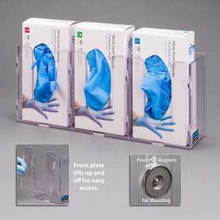 Poltex 1GBSHORT-W Short Glove Box Holder (Wall Mount)