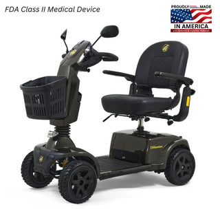 Golden Tech GC440 Companion (4-wheel) Full Size Scooter Crimson Red-1