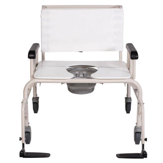 Gendron 5226 Bariatric Shower Commode Chair 750 lb Capacity Stainless Steel Frame