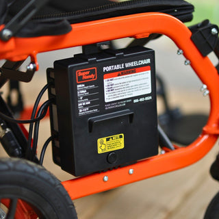 GoRide Electric Wheelchair GUT155-FBA 24V 6Ah Battery, 220Lbs Max Weight