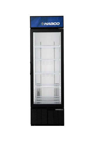 HABCO ESM18HC 23.875" Premium Slimline Single Door Cold Space Merchandiser, 1°C - 4°C, 17.2 Cold Space