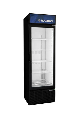 HABCO ESM18HC 23.875" Premium Slimline Single Door Cold Space Merchandiser, 1°C - 4°C, 17.2 Cold Space