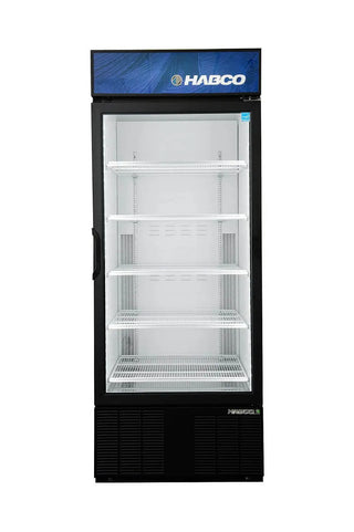 HABCO ESM28HC 30.5" Premium High Capacity, Single Door Cold Space Merchandiser, 0.5°C to 3.3°C, 28 Cold Space