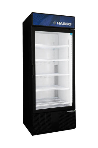 HABCO ESM28HC 30.5" Premium High Capacity, Single Door Cold Space Merchandiser, 0.5°C to 3.3°C, 28 Cold Space