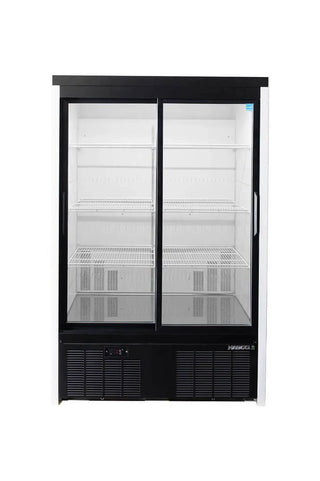 HABCO SE40eHC 47.5" Sliding Glass Door Display Refrigerator, 73 cu. ft., 1°C to 4°C