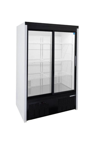 HABCO SE40eHC 47.5" Sliding Glass Door Display Refrigerator, 73 cu. ft., 1°C to 4°C