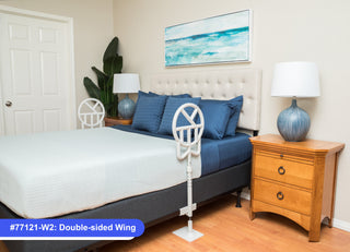 Home-style bed fitted with a Halo Safety Wing on both sides