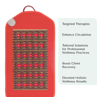 HealthyLine Amethyst Legacy 3618 mat shown with the manufacturer's feature highlights