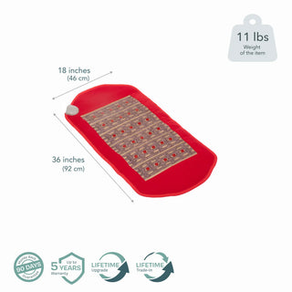 HealthyLine Amethyst Legacy 3618 mat with size and weight callouts
