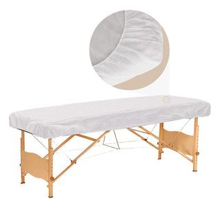 HealthyLine disposable fitted cover on a treatment table