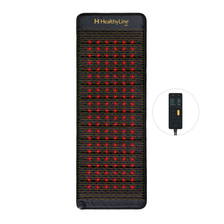 Full-length HealthyLine Jet mat with its controller