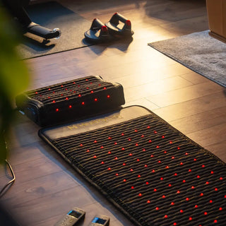 HealthyLine Jet mat and Jet Pillow in a living room