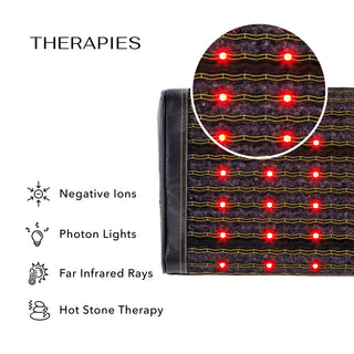HealthyLine Jet Pillow with the manufacturer feature icons