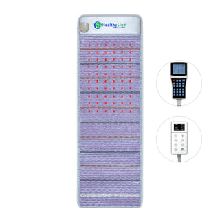 Full-length HealthyLine Platinum mat with both controllers