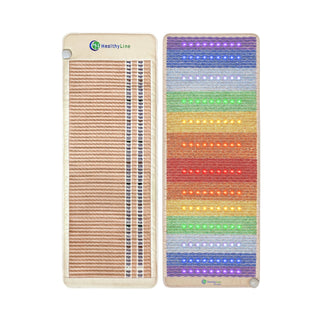 HealthyLine SOFT wrap and Rainbow Chakra base mat side by side