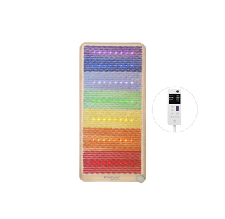 Medium HealthyLine Rainbow Chakra mat, 4th edition, with its controller
