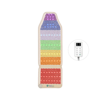 Longer HealthyLine Rainbow Chakra Chair mat with its controller