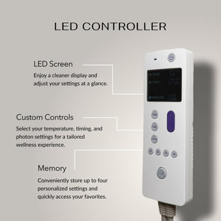 HealthyLine LED controller with labeled functions