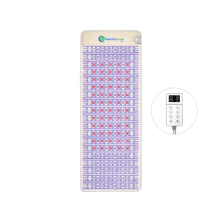 Left-side half queen HealthyLine TAJ Bed mat with its controller