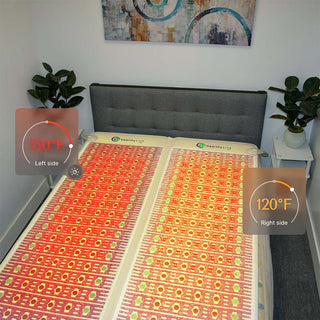 Split HealthyLine TAJ Bed with separate settings for each side