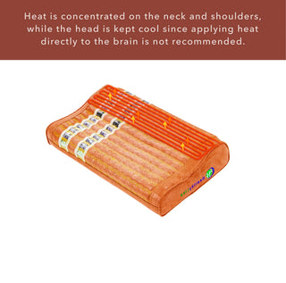 HealthyLine TAO Pillow showing the heated neck and shoulder zone