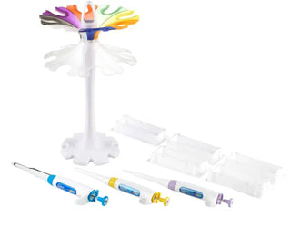 Heathrow Scientific 120554 Pipette Starter Kit and a holder on a white background