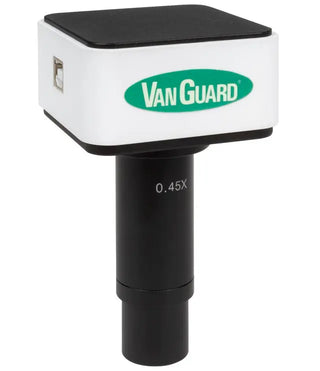 Heathrow Scientific Microscope Camera objective lens on a white background