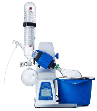 Holland Green Science 10206003 Aqua Vitae Digital Rotary Evaporator-Laboratory distillation apparatus with digital display on a white background