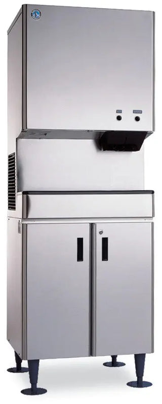 Hoshizaki DCM-500BAH 26" Air-Cooled Stainless Steel Sanitary Cubelet (Nugget Style) Ice Machine and Water Dispensers, 618 lbs