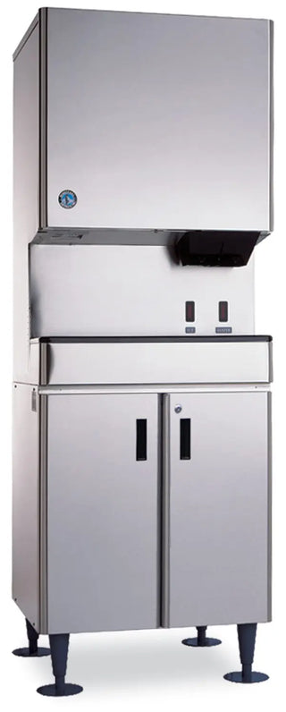 Hoshizaki DCM-500BWH-OS Cubelet Icemaker, Water-Cooled, Hands Free Dispenser, Built In Storage Bin