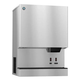 Hoshizaki DCM-700BAK-OS Cubelet Ice Machine And Water Dispenser, Air-Cooled, Hands Free, Built-In Storage Bin
