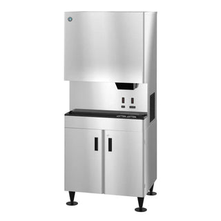 Hoshizaki DCM-700BAK-OS Cubelet Ice Machine And Water Dispenser, Air-Cooled, Hands Free, Built-In Storage Bin