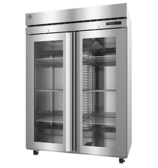 Hoshizaki F2A-FGE Freezer, Two Section Reach-In, Full Glass Doors
